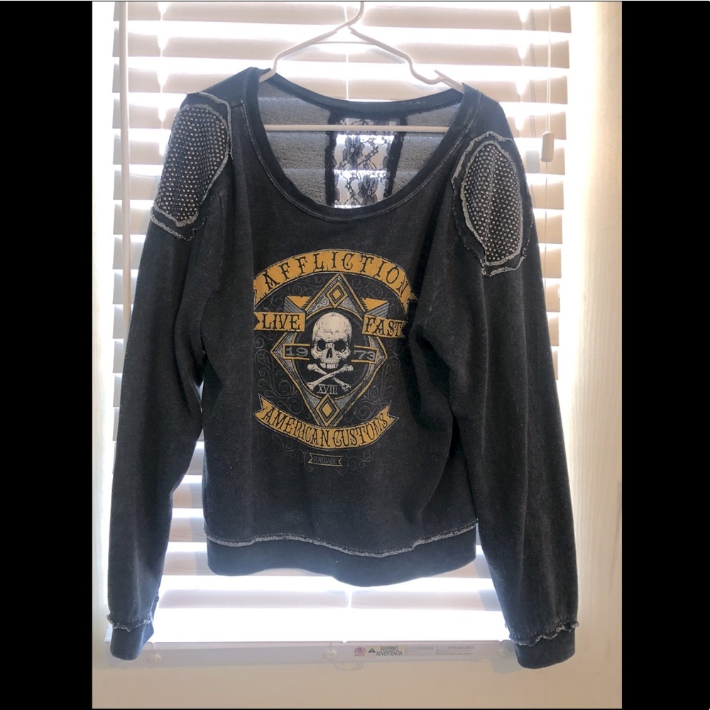 Affliction Pullover Sweater